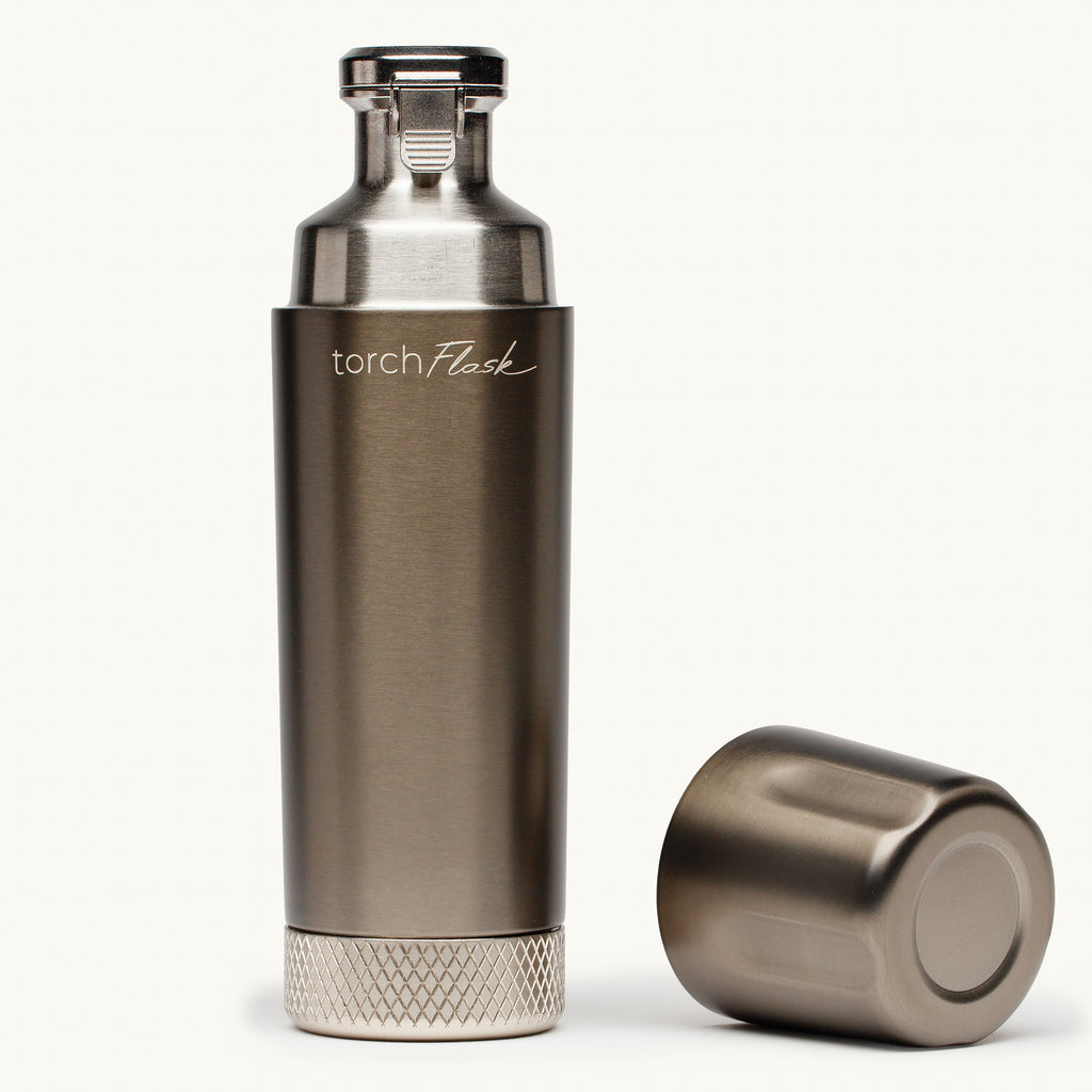 Whiskey Thief Torch™ Flask 9oz Flip Lid