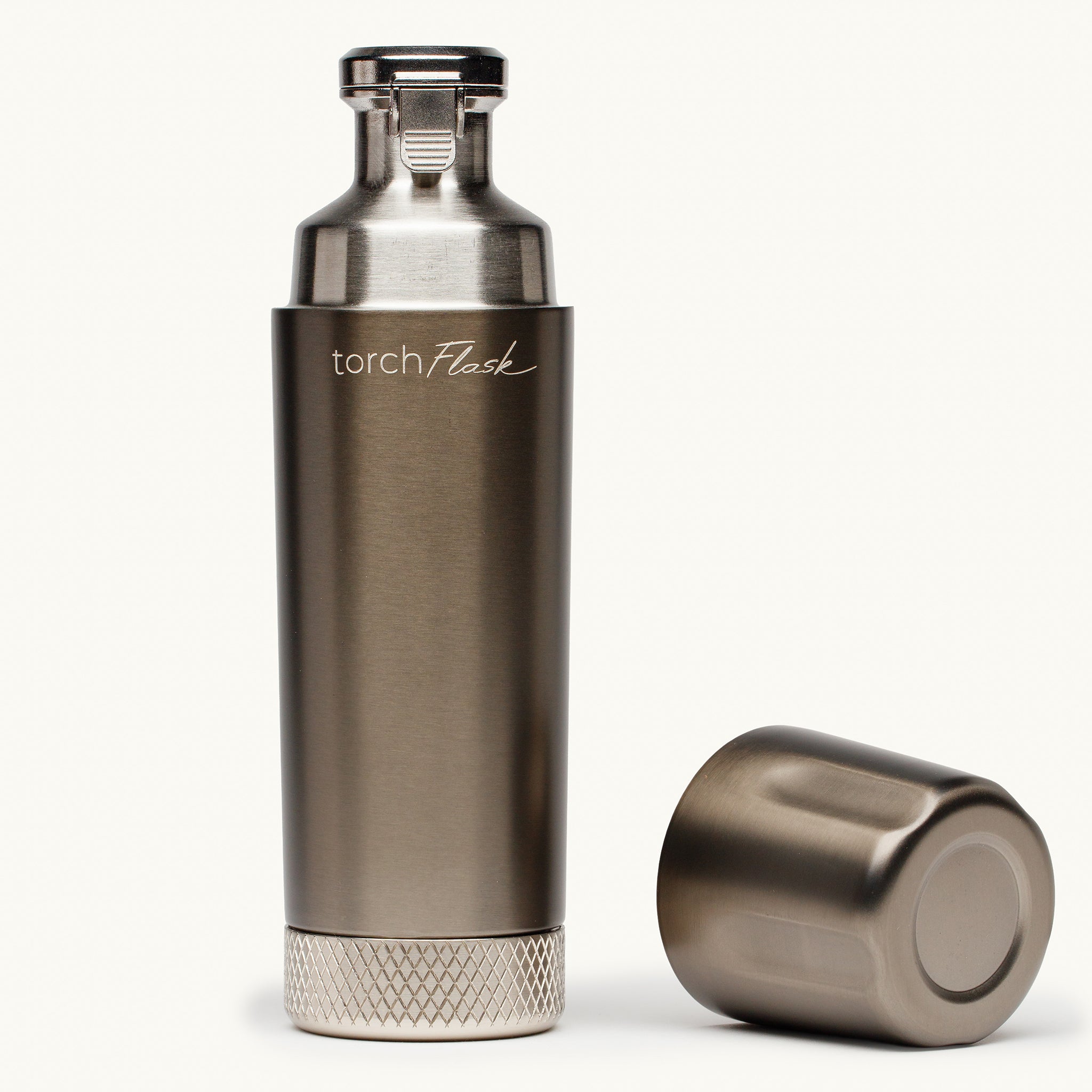 Whiskey Thief Torch™ Flask 9oz Flip Lid