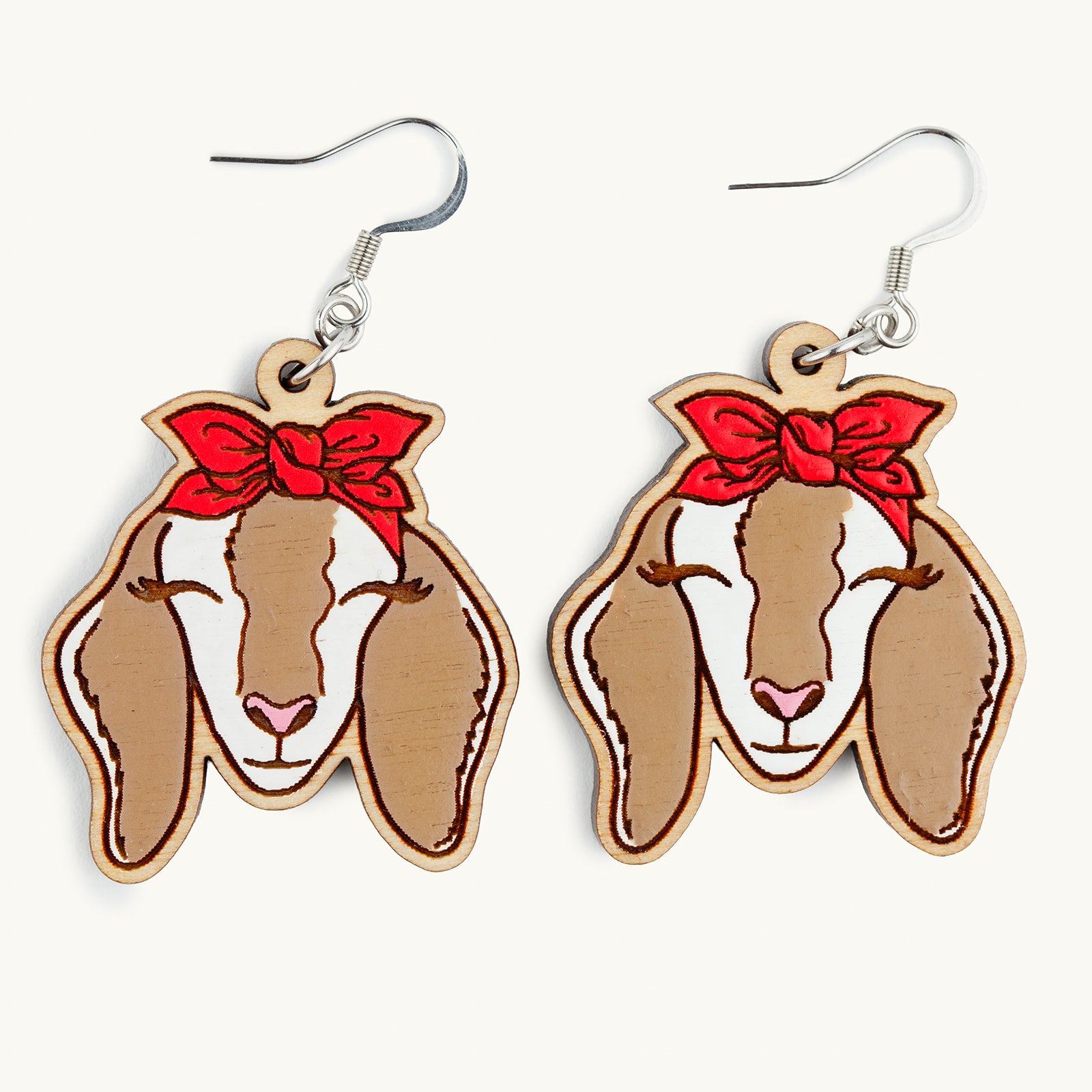 Goat Dangle Earrings