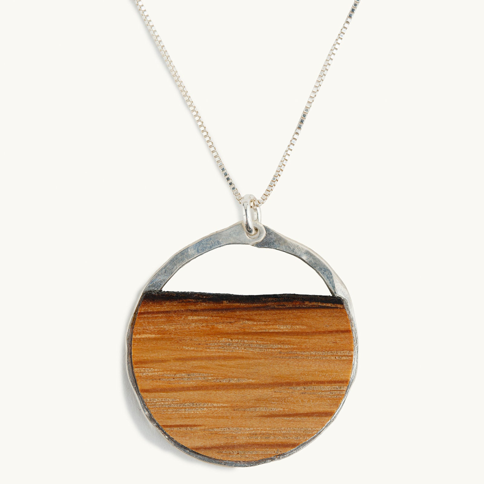 N107S Round Necklace Sterling Silver