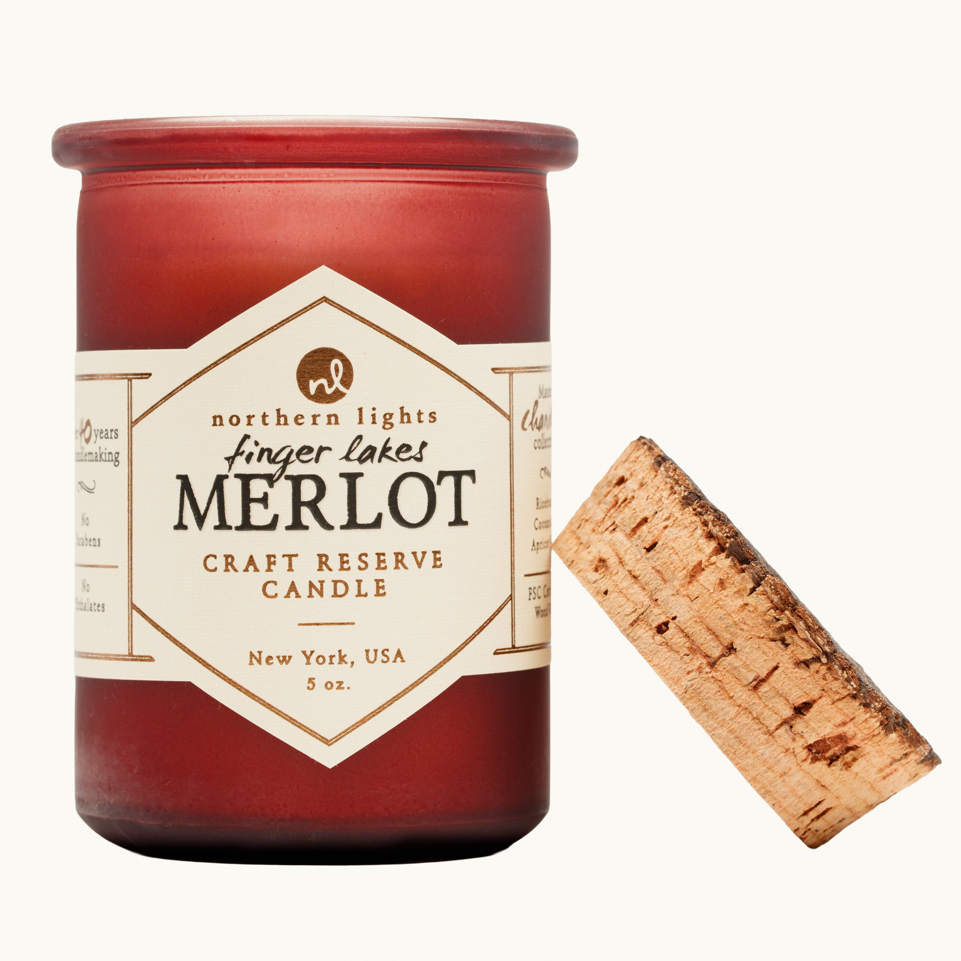 Finger Lakes Merlot 5oz Spirit Jar Candle