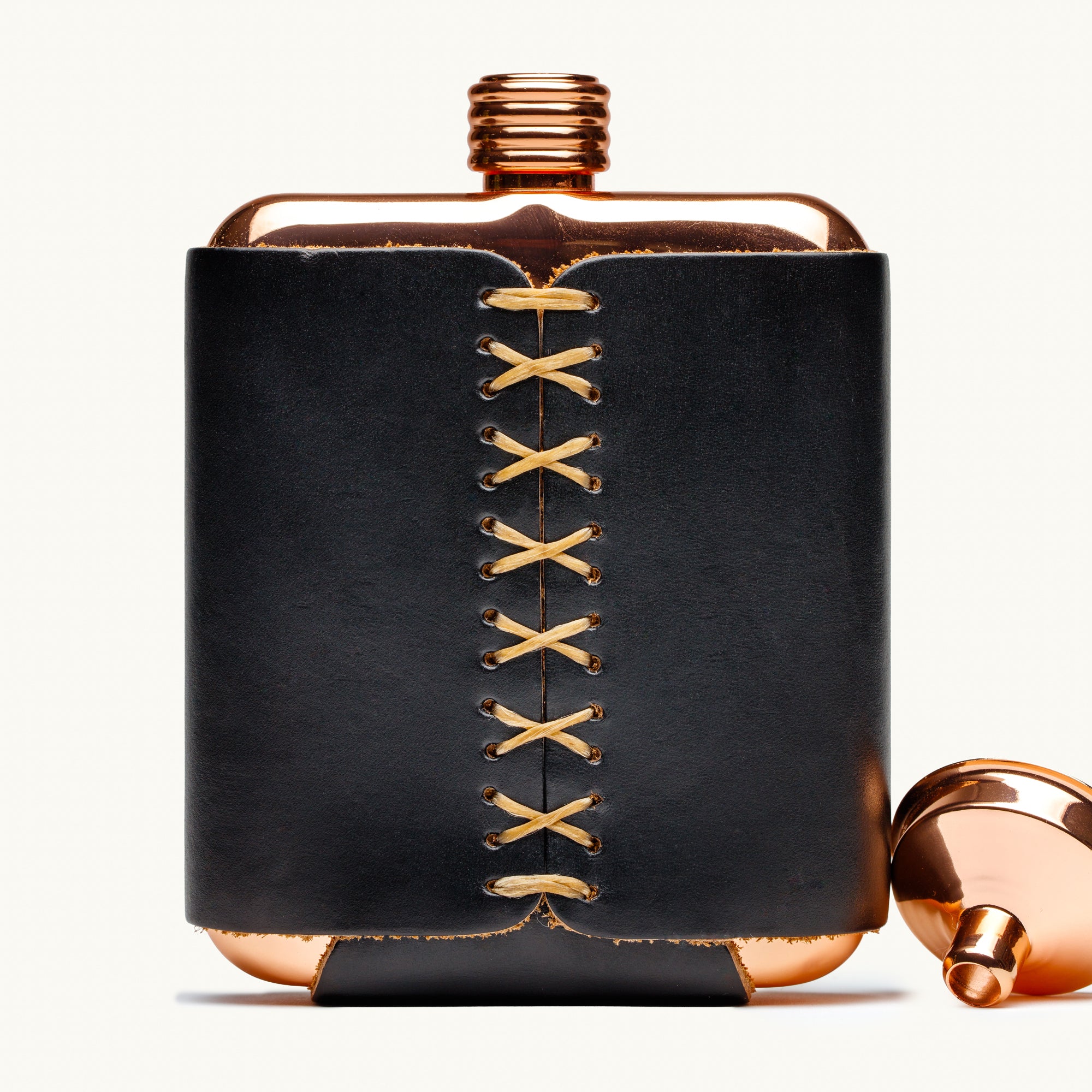 Whiskey Thief Leather Copper Flasks
