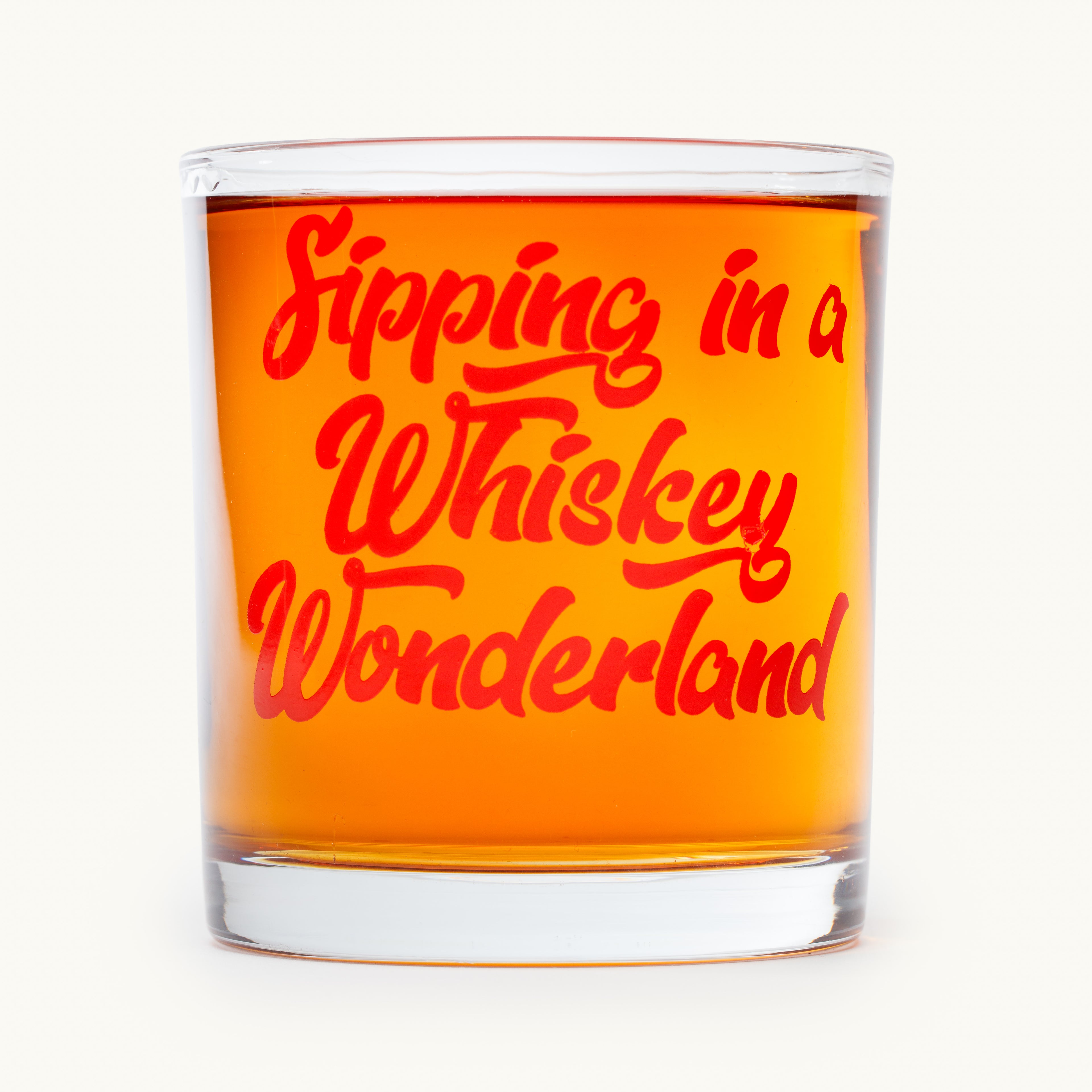 Sipping in a Whiskey Wonderland Rocks Glass