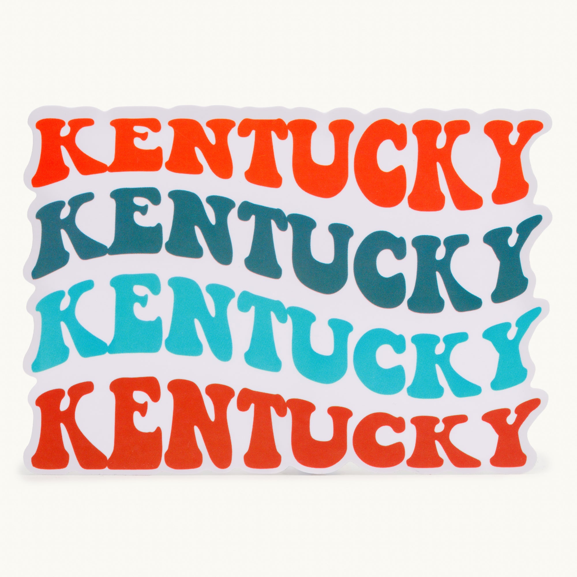 Kentucky Wavy Word Sticker