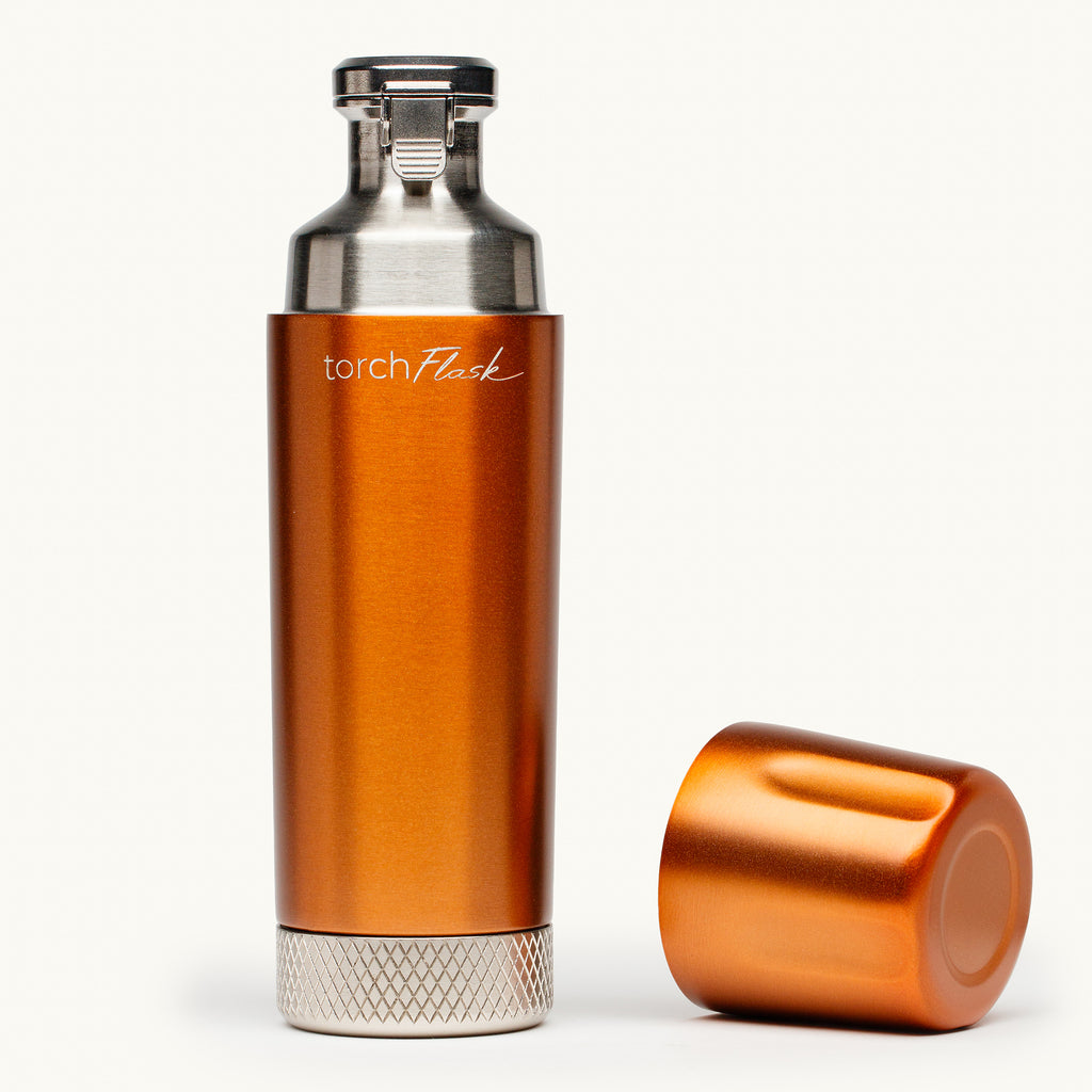 Whiskey Thief Torch™ Flask 9oz Flip Lid