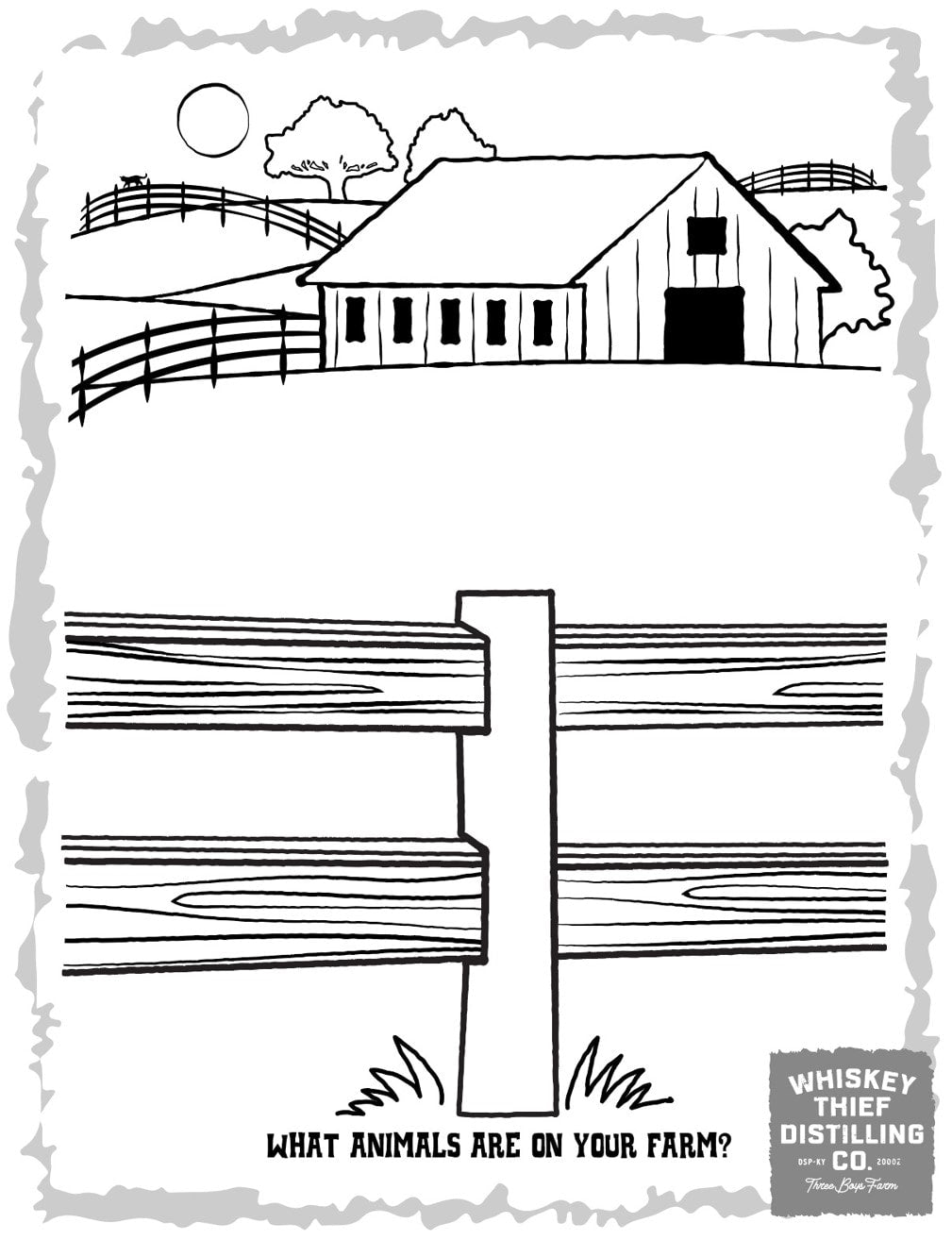 Whiskey Thief Coloring Book