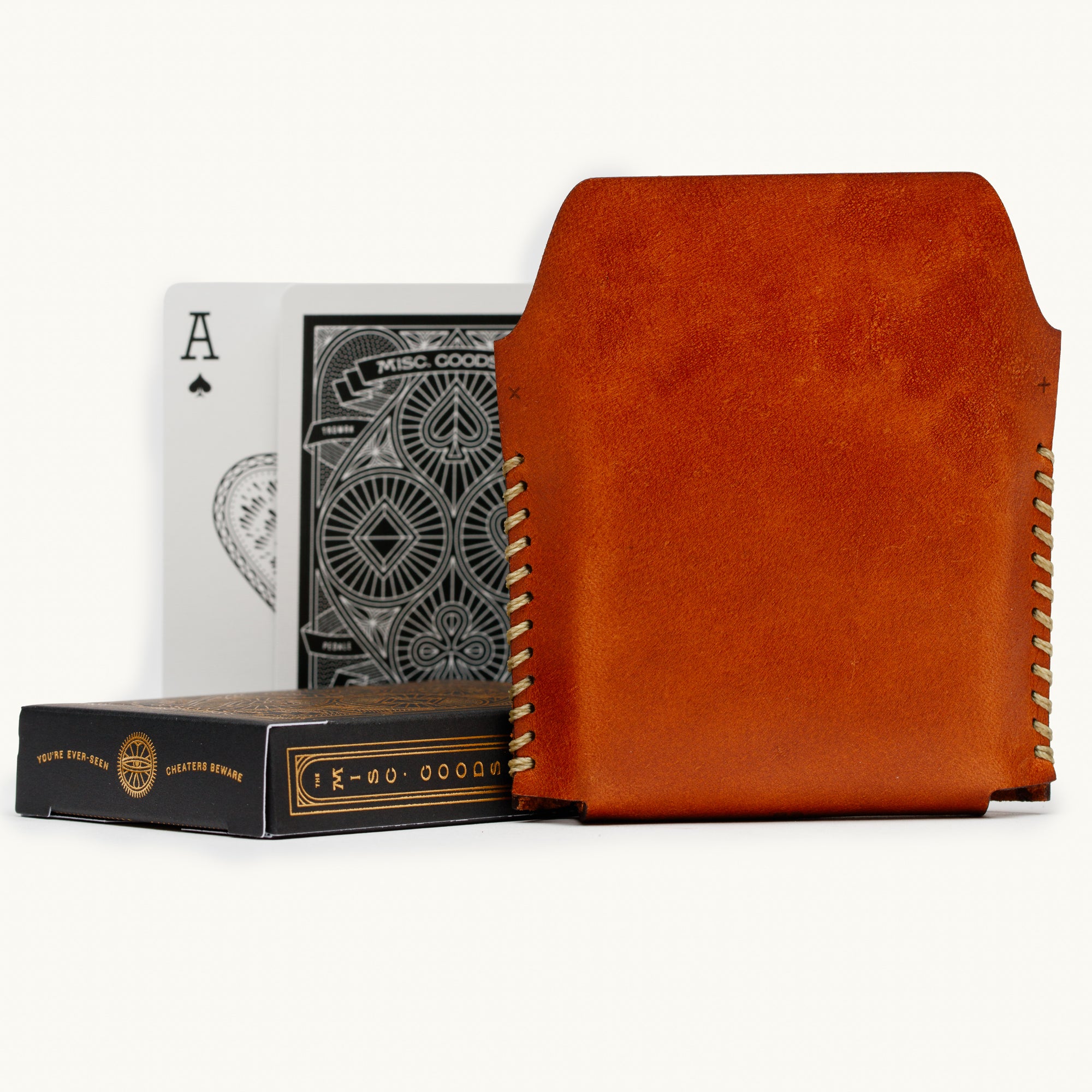 Leather Playing Card Case