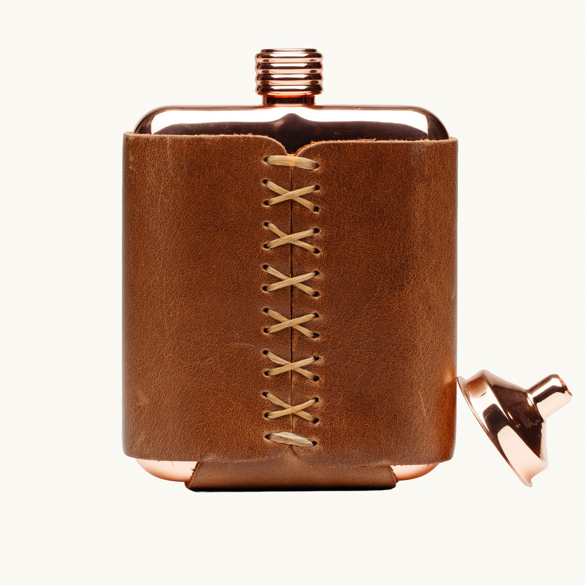 Whiskey Thief Leather Copper Flasks