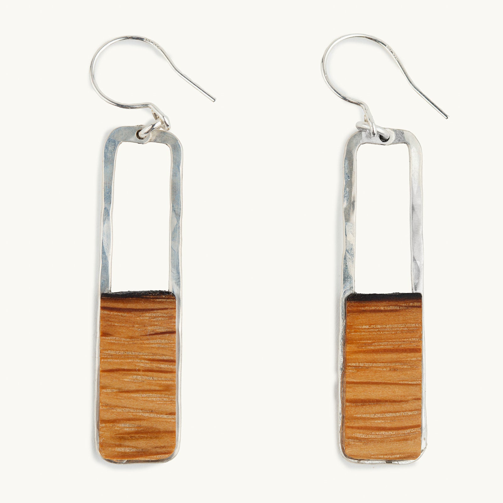 E107S Rectangle Earring Sterling Silver