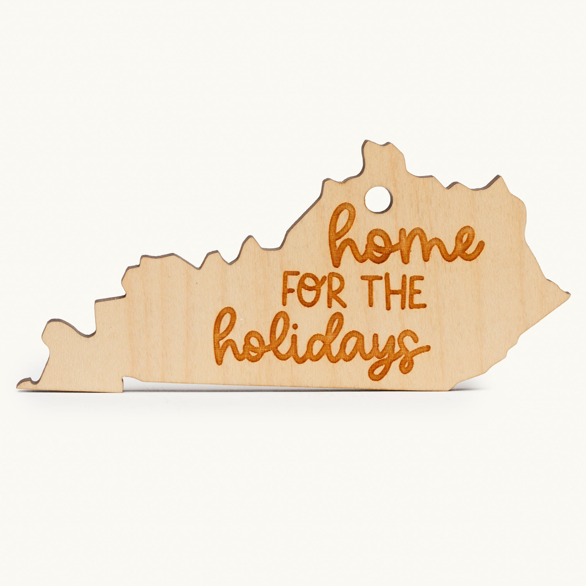 Home for Holidays KY Wood Ornament