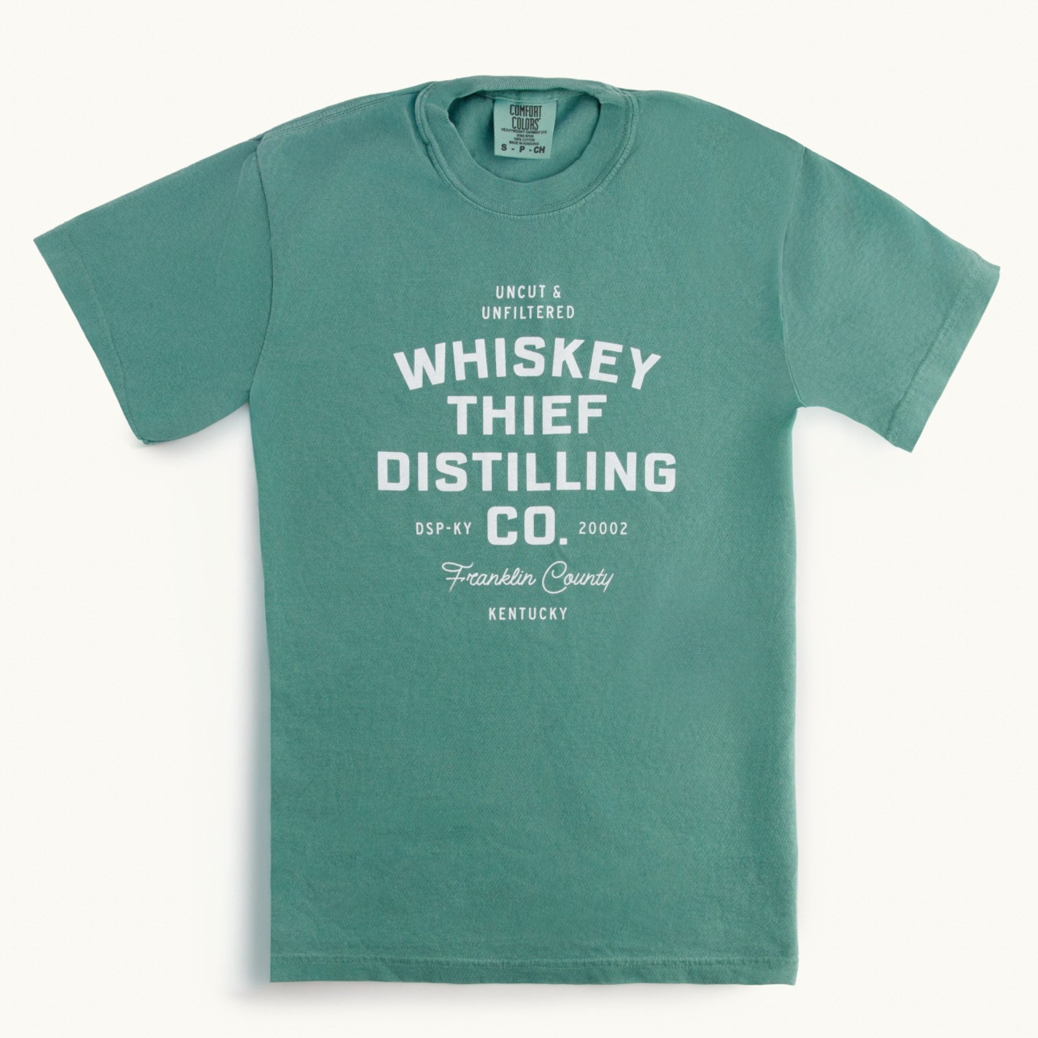 Whiskey Thief Cotton T-Shirt - Light Green