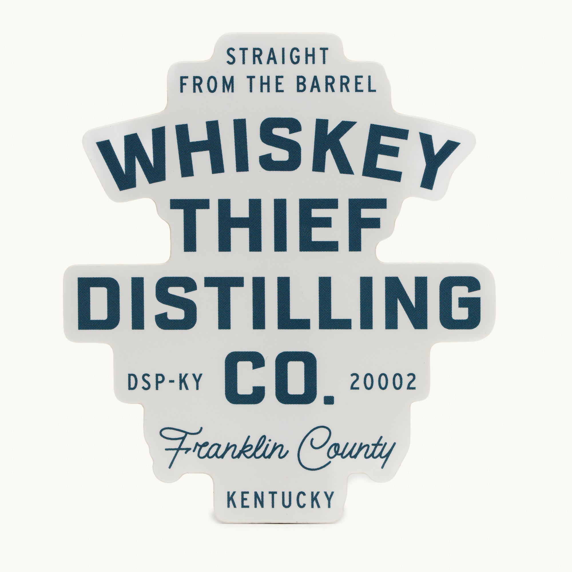Whiskey Thief White Sticker